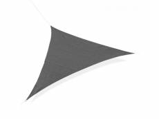 Voile d'ombrage triangulaire 5x5x5m vinnie gris