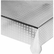 Emmevi Mv S.p.a. - Nappe Transparente Moderne AntiTaches Plastifié Couverture de Table en Pvc Brillant Dis.17 - 140x140 cm