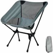 GROOFOO Chaise pliante portable d'extérieur Tabouret de camping pliant Chaises compactes à siège portable avec sac de transport pour randonnée en