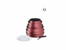 Ingenio daily chef rouge surprise set 10 pieces : revetement antiadhésif, tous feux dont induction TEFL3989402
