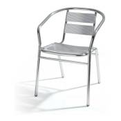 Iperbriko - Chaise de bar de jardin en aluminium pour