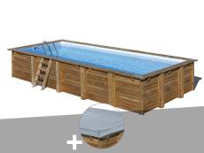 Kit piscine bois Gré Braga 8,15 x 4,20 x 1,46 m + Bâche hiver