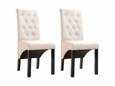 Lot de 2 chaises de salle à manger design classique