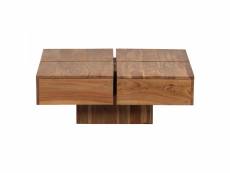Lyra - table basse carrée en bois l 80