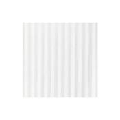 Maurer - Rideau de douche en tissu rayé blanc 180x200 cm.