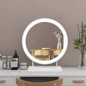 Miroir de maquillage, Miroir Ronde avec éclairage led Miroir de maquillage,Blanc froid 6500K 50cm de diamètre