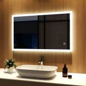 Miroir de salle de bain led 100x60cm Miroir led, Miroir