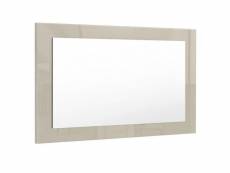 Miroir gris sable brillant (hxlxp): 45 x 89 x 2