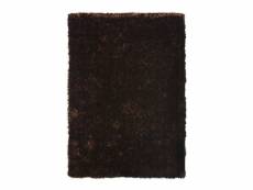 Oslo - tapis à poils longs chocolat 190x200