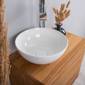Petite vasque en céramique Luna 28 cm - Blanc