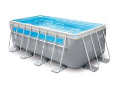 Piscine tubulaire Prism Frame Clearview rectangulaire 4,00 x 2,00 x 1,22 m - Intex