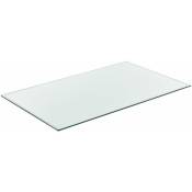 Plateau de table en verre esg 100 x 62 cm transparent
