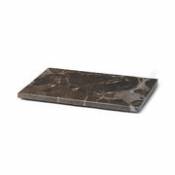 Plateau marbre / Pour jardinière Plant Box - Prof. 25 cm - Ferm Living marron en pierre