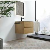 Porte-serviettes auto-adhésif HH21 pour meubles de salle de bain - couleur sélectionnable: Noir brossé