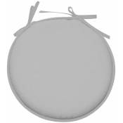 Retro - Galette de chaise ronde en polyester gris