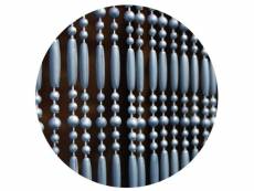 Rideau de porte en perles grises frejus 90x210 cm