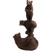 Statuette de décoration totem d'ours