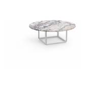 Table basse en marbre blanc viola 90 cm Florence - New works