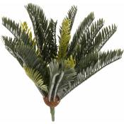 Tlily - Plantes Tropicales Palmier Artificiel en Plastique Feuilles de Palmier Vert Monstera Fausses Feuilles de Noix de pour la DéCoration de