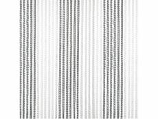 Travellife rideau de porte korda 190x60 cm gris et blanc