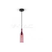 V-tac - Lampe avec bouteille portalampda couleur rose