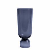 Vase Bottoms Up / Large - H 29 cm - Hay bleu en verre