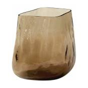 Vase en verre marron 23 cm SC67 Collect - &tradition