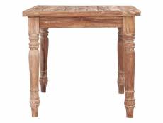 Vidaxl table basse batavia 90x50x45 cm blanchie bois de teck solide