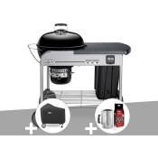 Weber - Barbecue à charbon Performer Premium gbs 57 cm Noir + Housse + Kit Cheminée