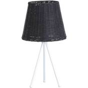 7hsevenon - Lampe à poser Yuan 22,5x22,5x37cm Deco - Noir et blanc