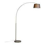 Arcbasic - Lampe arquée - 1 lumière - h 1700 mm - Acier - Moderne - éclairage intérieur - Salon - Acier - Qazqa