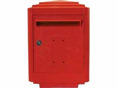 Boîte aux lettres en aluminium grand modèle 1950 rouge