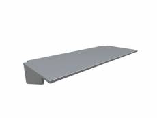 Bureau tablette pour lit mezzanine largeur 140 gris aluminium BUR140-GA