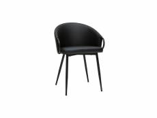 Chaise design noire precio