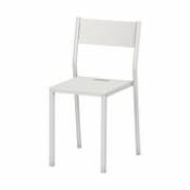Chaise empilable Take INDOOR / Acier - Matière Grise blanc en métal