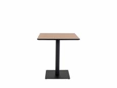 Como - table à manger en bois et métal 70x70cm - couleur - bois clair #DS