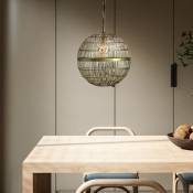 Etc-shop - Lampe suspendue suspension lampe de salon tresse salle à manger lumière laiton ancien