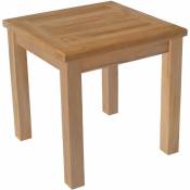 Happy Garden - Table d'appoint carrée en teck 45cm java - brown