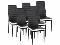 Lot de 6 chaises de salle à manger hombuy pour salle à manger/ salon/ bureau/ restaurant
