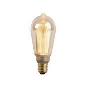 LUEDD Ampoule E27 à filament LED verre ambre 2.5W