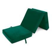 Matelas Pliable Invité - Matelas futon pliant confortable 2 en 1 pour intérieur - Canapé-lit pour adultes et enfants - Forêt(198x66x14 cm) - Loft 25