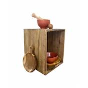 Meubletmoi - Casier décoratif en bois grand modèle - the box