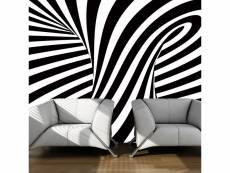 Papier peint art optique: noir et blanc l 400 x h 309