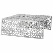 Paris Prix - Table Basse Design alvéole 87cm Aluminium