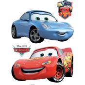 Sticker mural Cars - 65 x 85 cm de Disney bleu et rouge