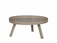 Sunny - table basse en métal ø80cm - couleur - beige