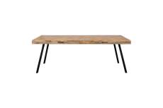 Table 220x100cm en bois beige