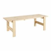 Table rectangulaire Weekday / 230 x 83 cm - Bois - Hay bois naturel en bois