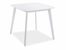 Table sigma blanc 80x80