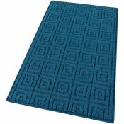 Tapis de Cuisine 3D Coureur Bordé Absorbant Antidérapant Lavable En Différentes Tailles Bleu - 57x40 cm